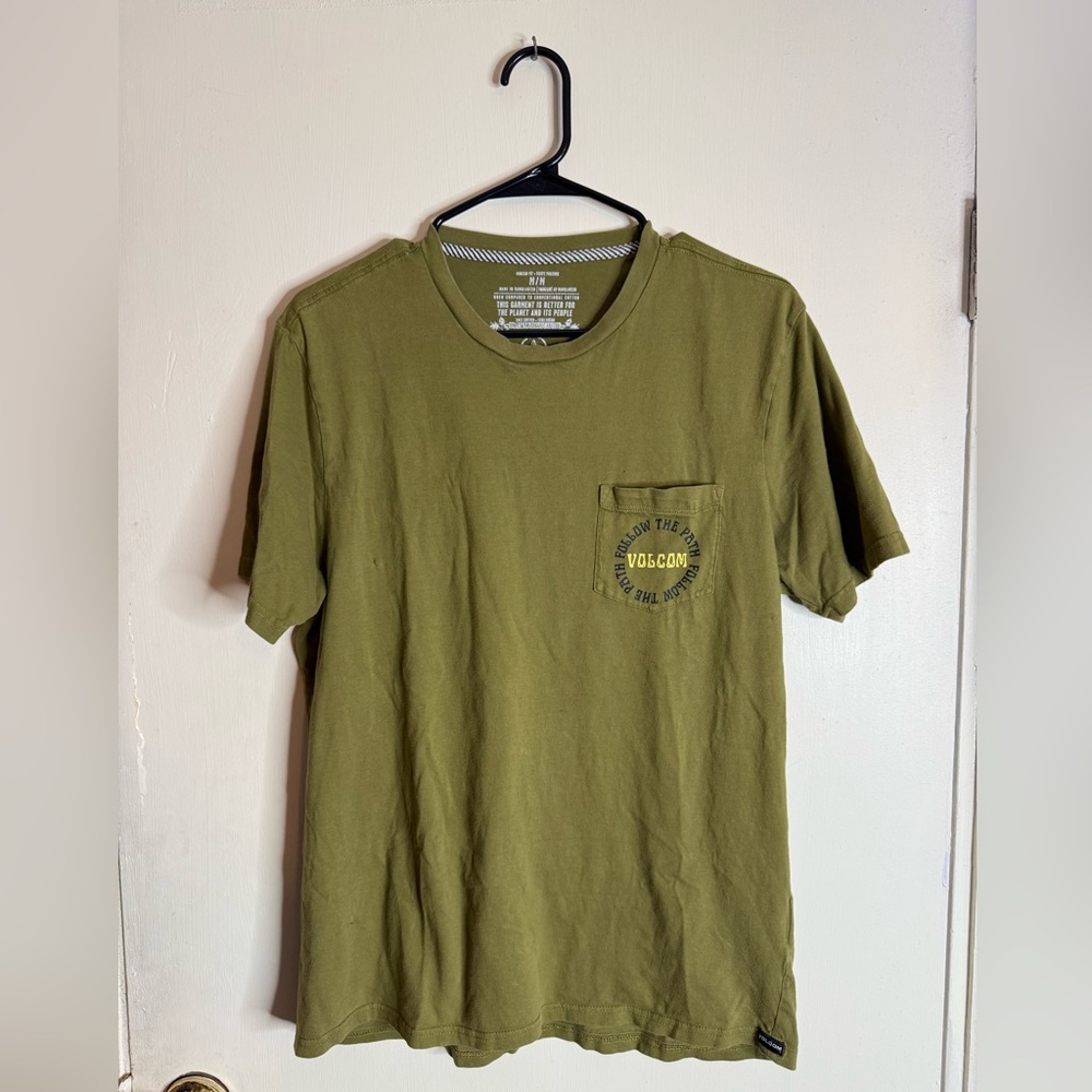 Volcom Olive Green Short Sleeve Tee